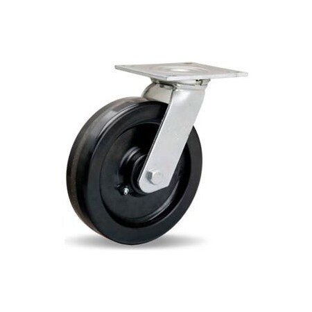 Hamilton Casters Hamilton Medium Service Swivel 8 x 2 Plastex Roller 900 Lb. Caster S-MS-8P